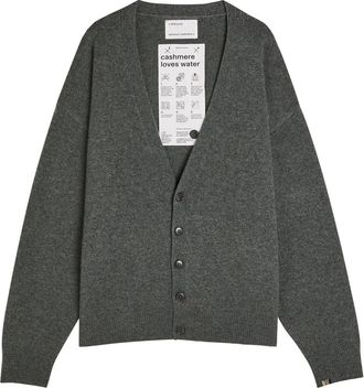 Extreme Cashmere Extreme Cashmere N&deg;459 Jonah V-neck Cashmere-blend Cardigan - Dark Grey - One Size
