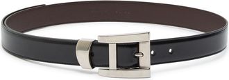 Versace Glossed Leather Belt - Black - 90 (UK 14 / XL)