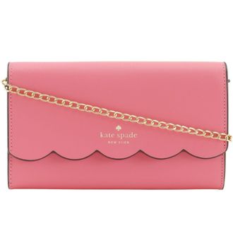 Kate Spade New York Pink Leather Chain/Shoulder Wallet (Pre-Owned)