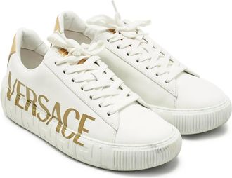 Versace Stringate in pelle - Bianco