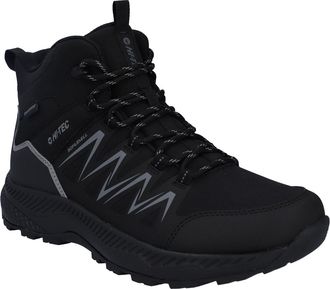 Hi-Tec Wanderschuh HI-TEC STEALTH MID WP, Herren, Gr. 40, schwarz, dk grau, Textil, Schuhe Wanderschuh, wasserdicht