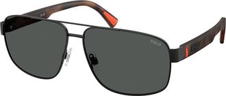 Polo Ralph Lauren PH3165 930487 Mens Sunglasses Black Size 61