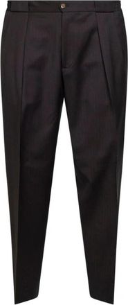 BRIGLIA 1949 Portobello Broek - Heren - Slim Fit Broeken - Bruin - L - Wol - Broeken