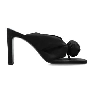 Rotate Rotate Birger Christensen, Schoenen, Dames, Zwart, 36 EU, Leer, Heeled Mules