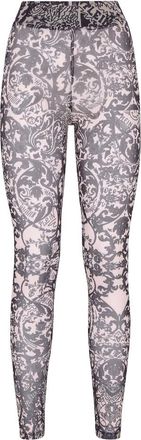 Philipp Plein New Baroque Leggings - Dames - Leggings - Roze - L - Polyester - Broeken