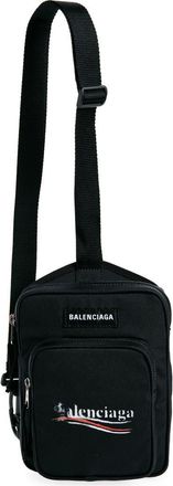Balenciaga Explorer Political Stencil Logo Crossbody Messenger Bag in Black at Nordstrom
