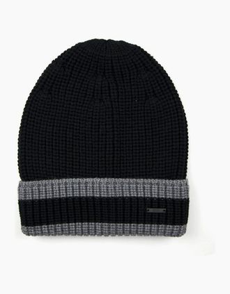 HUGO BOSS Mens Hugo Boss Febbio Beanie Hat Black - Size: OS