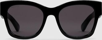Gucci Butterfly Frame Sunglasses, Black