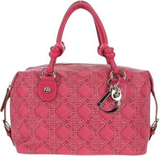 Dior Pre-owned Handbags, female, Pink, Size: ONE SIZE Pre-owned Cannage Handbag
