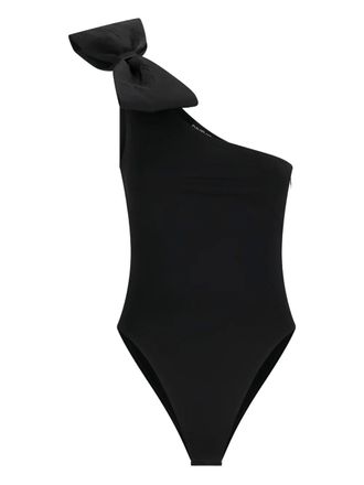 DAVID KOMA one-shoulder bow-detail body - Black