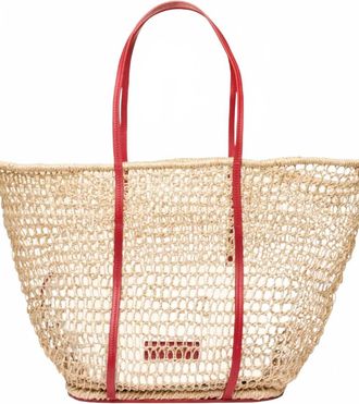 Poolside The Large Comporta Tote Bag In Tomato