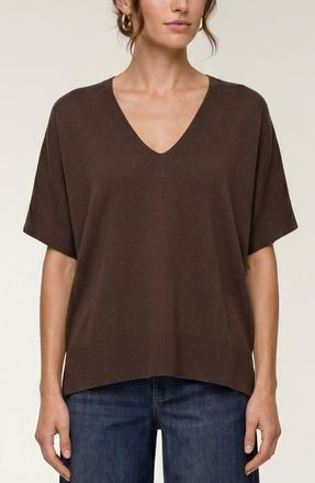 Liverpool L.A. V-Neck Dolman Pullover in Java at Nordstrom, Size X-Large