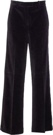 Circolo 1901 Black Wide-leg Trousers