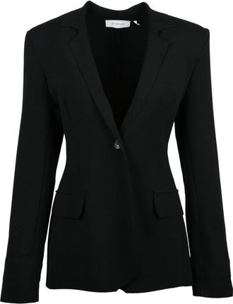 Sportmax Bingo Blazer in Maglina - Dames - Blazers - Zwart - M - Leer - Jassen