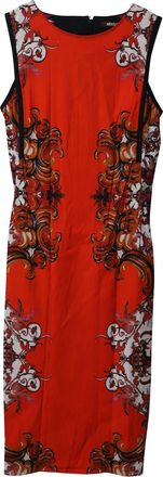 Roberto Cavalli Printed Sheath Dress in Multicolor Viscose