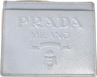Prada Pre-owned Wallets, female, Gray, Size: ONE SIZE Pre-owned Leather wallets