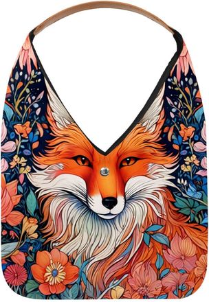 Generic Color Drawing Fox Reusable Lightweight Grocery Bags - Foldable Into Compact Pouch, Washable & Sturdy, Multipurpose for Shopping and Travel