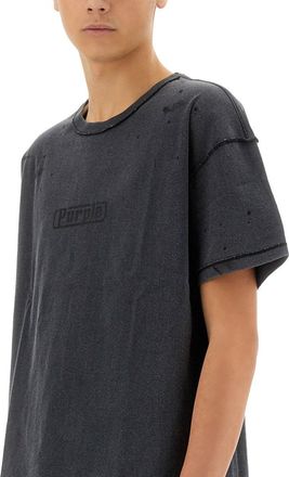 Purple Inside Out T-Shirt - Black