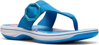Clarks Breeze Cove Womens Sandals Bright Blue Synthetic : 12 B - Medium