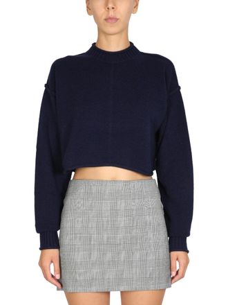 Max Mara Wolle und Kaschmir -Crew -Nackenpullover