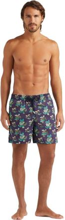 Vilebrequin Mens Landscape Turtle Swim Trunks in Minuit at Nordstrom, Size X-Large