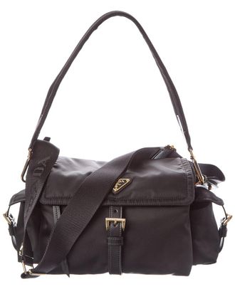 Prada Explore Medium Re-Nylon & Leather Shoulder Bag