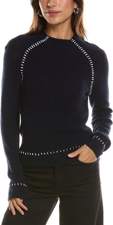 Bruno Magli Shaker Funnel Neck Wool & Cashmere-Blend Sweater