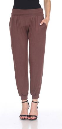 White Mark Womens Harem Pants In Brown