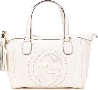 Gucci Pre-owned Womens Soho Tote Bag - Light Grey Leather - One Size