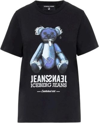 Iceberg Mujer, Camisetas, Negro, Talla: L