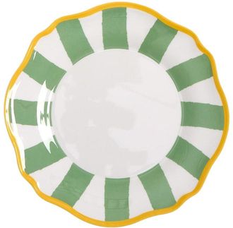 Two's Company Set Of 4 Striped Salad / Dessert Plates