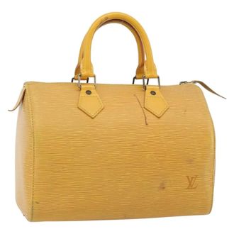 Louis Vuitton Speedy Epi Leather Yellow Leather Handbag (Pre-Owned)