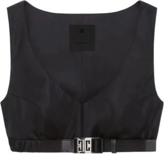 Givenchy Mouwloze Top - Dames - Tops zonder mouwen - Zwart - XS - Tops