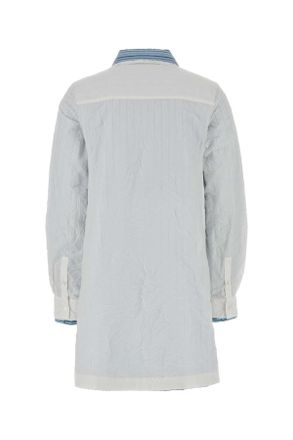 Loewe Womens White Cotton Blend Shirt Dress Abiti