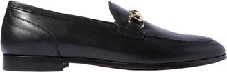 Scarosso Handgemaakte Zwarte Loafers met Paardenbit - Dames - Loafers - Zwart - 38 1/2 EU - Leer - Schoenen