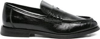 Evaluna Mocassini penny in pelle - Nero