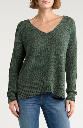 Lucky Brand V-Neck Pullover Sweater in Ponderosa Pine at Nordstrom Rack, Size Large