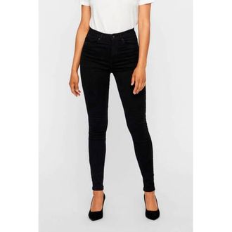 Vero Moda high waist skinny jeans VMSOPHIA black