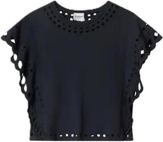Isabel Marant Odyle T-Shirt - Dames - T-shirts - Zwart - XS - Katoen - Tops