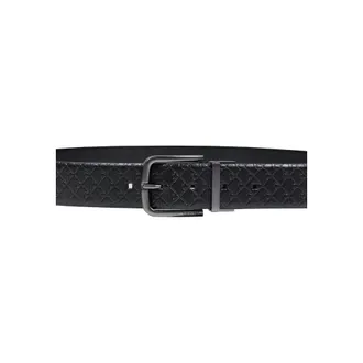 Calvin Klein Bicolor Leather Belt - Black