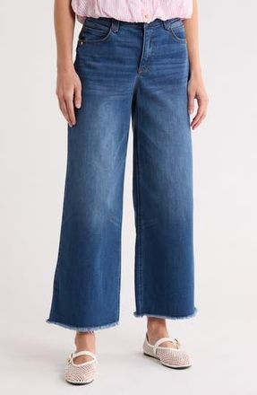Democracy AbSolution Skyrise Wide Leg Pants in Mid Blue at Nordstrom Rack, Size 12