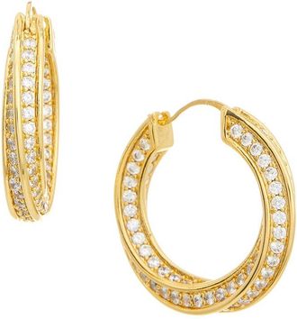 Crystal Haze Crystal Haze 18K Plated CZ Dangle Earrings