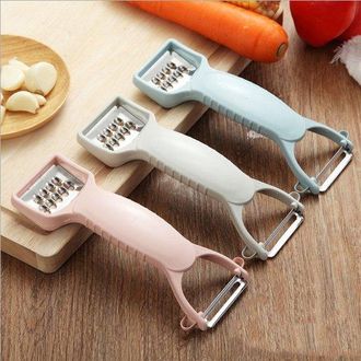 OEM Pelador De Frutas Multifuncional De 3 Piezas: Rallador De Verduras, Rebanador Y Triturador De Ajos. Accesorios De Cocina