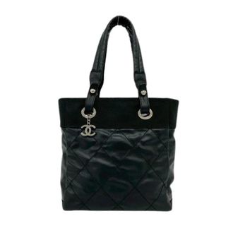 Chanel Pre-owned Paris Biarritz PM Bolso Tote de Piel y Lona - Pre-owned - Mujer - Negro - ONE SIZE