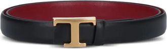 Tod's Cintura reversibile con fibbia a T - Nero