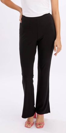 Frank Lyman Design Mid-Rise Casual Trousers In Black
