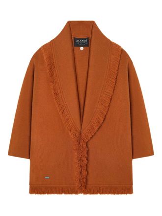 Alanui fringed finest coat - Brown