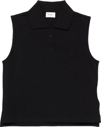 Saint Laurent Button-up Polo Top