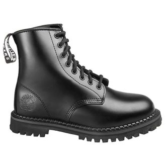 Grinders Cedric CS Leather Unisex Ankle Boots - Black - Size:UK 10