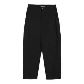 Ymc You Must Create Wide Trousers, male, Black, Size: W30 Pantalone Twisted Seam